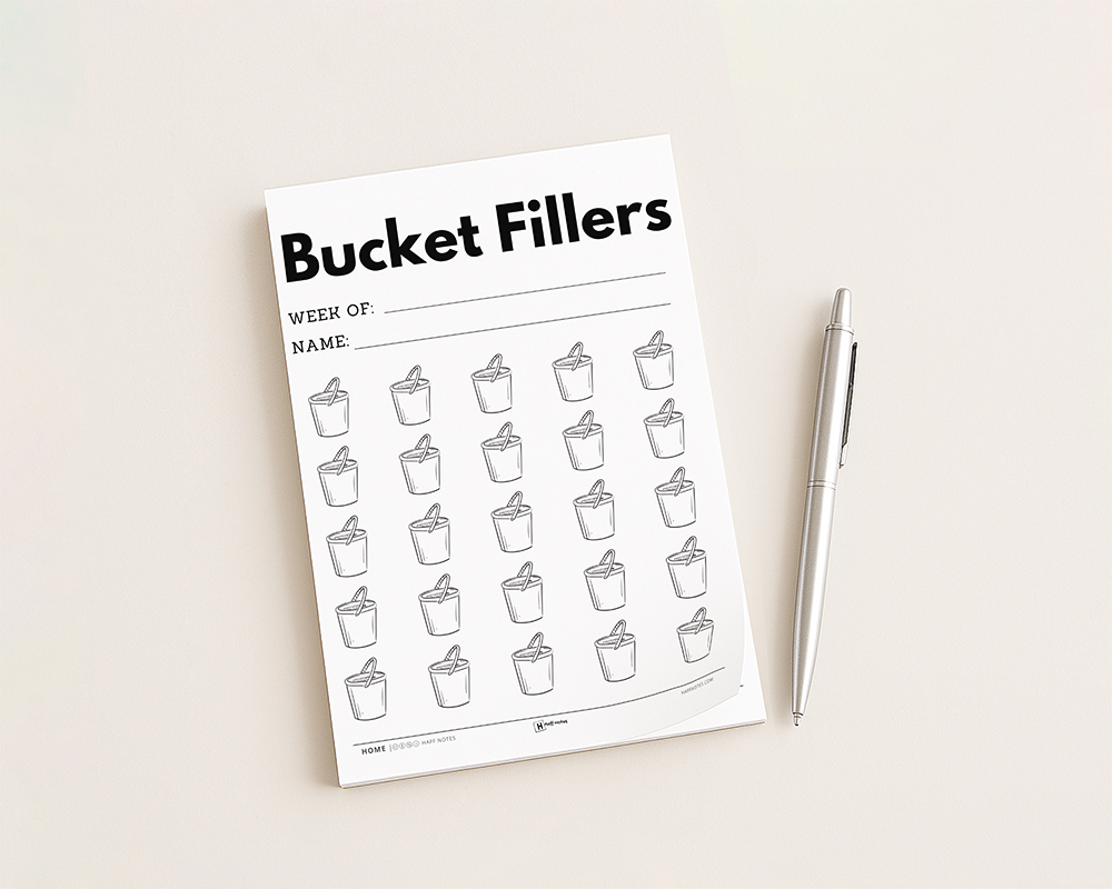 Bucket Filler Notepad