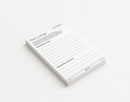 That's a Wrap - End of Day Braindump