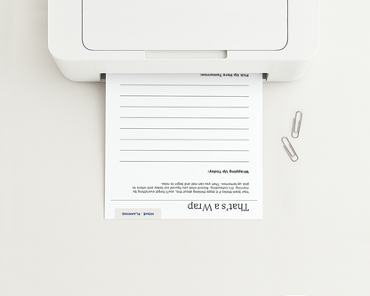 That's a Wrap - End of Day Braindump